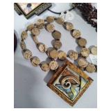 Assorted Brown Tone Costume Necklaces