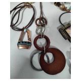 Assorted Brown Tone Costume Necklaces