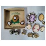 Lot of Cameo Themed Jewelry