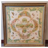 Salvatore Ferragamo Floral Patterned Silk Scarf - Framed