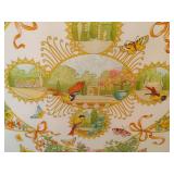 Salvatore Ferragamo Floral Patterned Silk Scarf - Framed