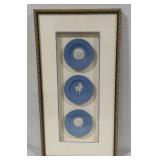Wedgewood Blue Jasperware Framed Trinket Dishes