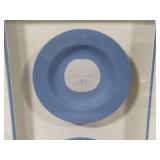 Wedgewood Blue Jasperware Framed Trinket Dishes