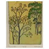 Susan Hunt-Wulkowicz Hand Colored Lithograph "Uphill" - Signed/Numbered