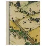 Susan Hunt-Wulkowicz Hand Colored Lithograph "Uphill" - Signed/Numbered