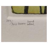 Susan Hunt-Wulkowicz Hand Colored Lithograph "Uphill" - Signed/Numbered