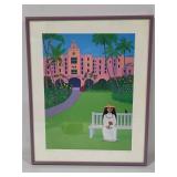 "Pink Palace - Waikiki" by Rosalie Prussing *Signed & Numbered*