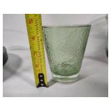 Vintage Acrylic Ice Bucket, Bowl, Plates & Glasses