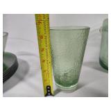 Vintage Acrylic Ice Bucket, Bowl, Plates & Glasses