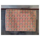 Carved Wood Upholstered Bench