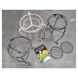 Assorted Plant Stands & Book on Growing Bulbs