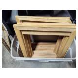 Tote Full of Wood Frames (24" x 20")
