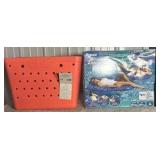 Beachcomber Beach Bag & Aqua Luxury Pool Lounger, 2-Pack