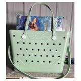 Beachcomber Beach Bag & Aqua Luxury Pool Lounger, 2-Pack