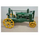 Vintage Cast Iron John Deere Tractor Replica
