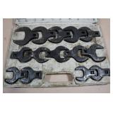 Klutch Jumbo Metric Crowfoot Wrench Set