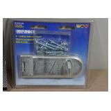 Brinks Steel Hasp and 5" Large Hinged Hasp