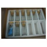 Glass Spice Jar Set with Labels