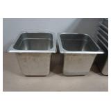 *10* Stainless Steel Pans - 6.5"X7"5.5"