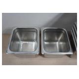 *10* Stainless Steel Pans - 6.5"X7"5.5"