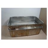 *2* Large Deep Stainless Steel Pans - 20.75"x12.75"x6"