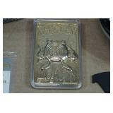 Pokemon Ball with 23 Karat Gold Plated Trading Card