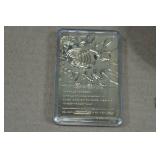 Pokemon Ball with 23 Karat Gold Plated Trading Card