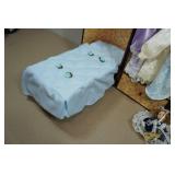 Vintage 1980s Cracker Barrel Porcelain Doll Wardrobe Trunk