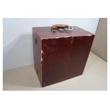 Vintage 1980s Cracker Barrel Porcelain Doll Wardrobe Trunk