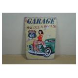 Vintage Style Metal Sign - Garage Service & Repair
