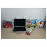 Board Games and Carry Case - Doggie Doo, Hot Tub High Dive, Jenga