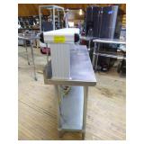 Regency Commercial Stainless Steel Prep Table with Built-In Infrared Food Warmer Over Shelf