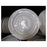 Tote of Miscellaneous Dishes