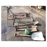 Garden tools, Sprinkler, Shovels, Brooms, Weeders and more