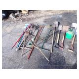 Garden tools, Sprinkler, Shovels, Brooms, Weeders and more