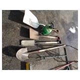 Garden tools, Sprinkler, Shovels, Brooms, Weeders and more