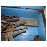 Vintage Tools with Wood Tool Box,
