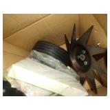 Mantis Tiller with extra blades and wheels