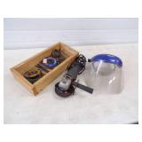 Hand Grinder with Grinding Wheels and Face Sheild