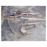 Vintage Tools, Sye, Silage Fork, Shovels, Forks and more