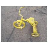 Yellow Trike Lawn Art