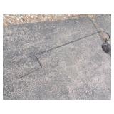 Metal Garden Shepard Pole with 57 Chevy Wind Ornament