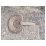 Vintage Metal Tractor Seat with Mounting Bracket