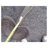 Vintage Metal Tractor Seat with Mounting Bracket