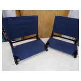 Pair of Stadium Chairs Blue