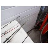 6 Fishing Rods and 3 Reels