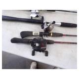 6 Fishing Rods and 3 Reels