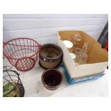 Vintage Décor,  Cream Can, Mirro, Bottles, Planters