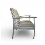 2 Arcadia Contract Haven guest chair designed for healthcare and commercial applications, featuring a metal frame and patterned upholstery.