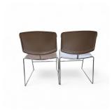 Set of 2 Steelcase Max Stacker Stacking Chairs